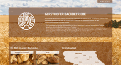 Desktop Screenshot of gersthofer-backbetriebe.de