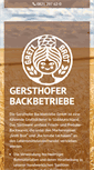 Mobile Screenshot of gersthofer-backbetriebe.de